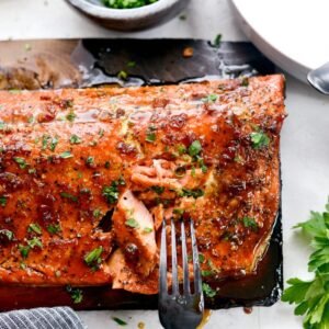 maple glazed smoked salmon